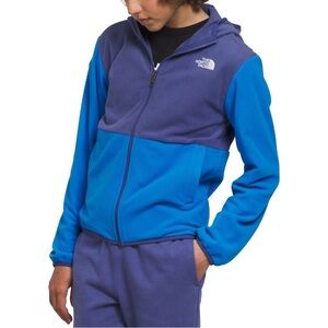 The North Face Teen Glacier Full Zip Hooded Jacket Blue - NWT